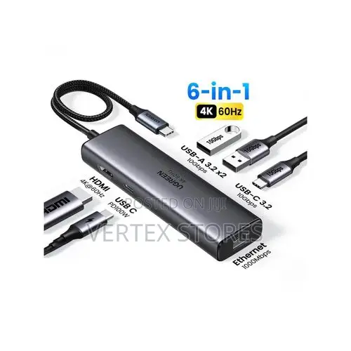UGREEN CM512 6-in-1 USB-C Docking Station - Gray - 1