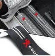 Carbon Fiber Style Car Door Sill Protector Strips - 1