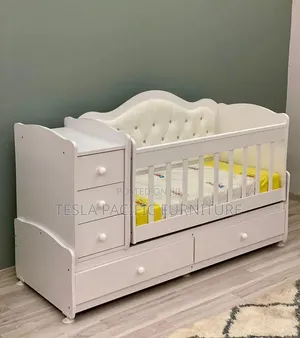 Childhome 4x6 Luxurious Baby Cot with Drawers