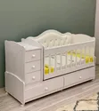 Childhome 4x6 Luxurious Baby Cot with Drawers - 1