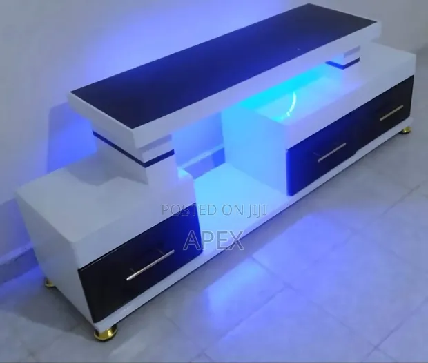 Brand New TV Stand with LED Lights - 1