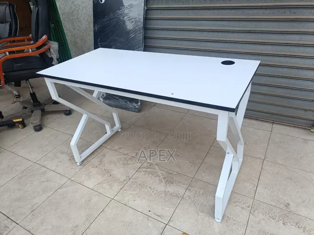 White Office Study Desk - 1