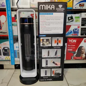Mika Tower Heater with Remote, Fan, Tilt & Oscillation
