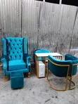 King Chair with Puff - Brand New - 1