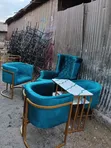 King Chair with Puff - Brand New - 2