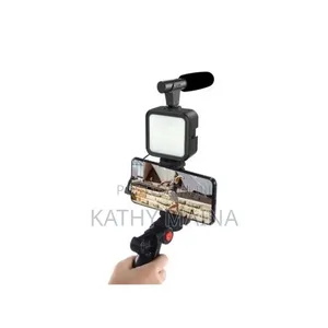 Video Making Kit with LED Light, Microphone & Tripod