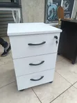 Boss Office Products White Pedestal Drawers - 3