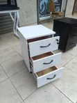 Boss Office Products 3-Drawer White Pedestal - 1