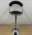 Brand New Leather Bar Stool with Backrest - 1