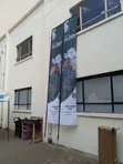 4.5m Telescopic Flag Pole with Stand & Branding - 1