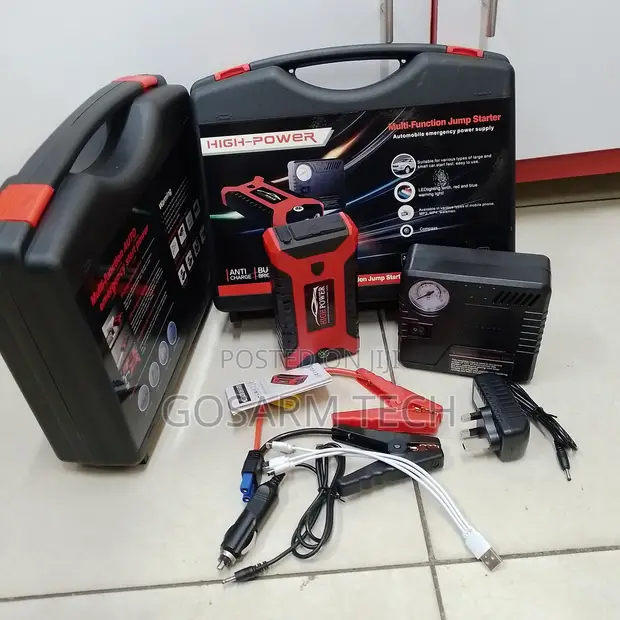 Multi-Purpose Vehicle Jump Starter with Air Compressor & Power Bank - 1