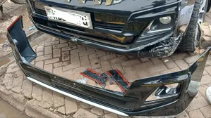 Kifuniko cha Mbele cha Bampa Nyeusi kwa Toyota Land Cruiser Prado J150