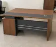 Stylish Executive Wooden Managerial Desk with Side Storage - 3