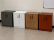 2-Door Lockable Wooden Office Storage Cabinet - 2