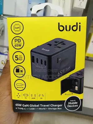 Budi 65W GaN 5-Port Fast Charger