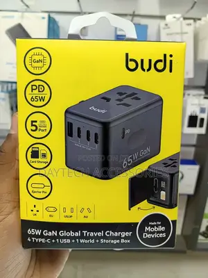 Budi 65W GaN Global Travel Charger AC355B65