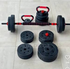 30KG 6-in-1 Adjustable Kettlebell Weight Set - Home Gym