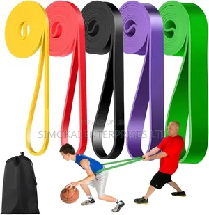 5-in-1 Resistance Bands Set with Handles & Door Anchor