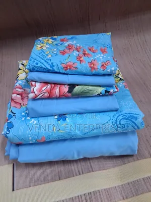 5x6 Pure Cotton Bedsheet Set (6 Pcs)