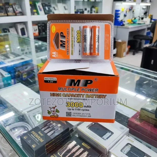 AA Rechargeable Ni-MH Batteries (3000mAh) - 1