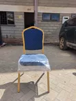 Banquet Chair - Blue & Gold - 2