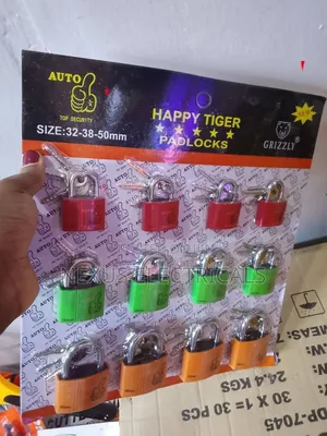 Happy Tiger Padlocks - 12 Set