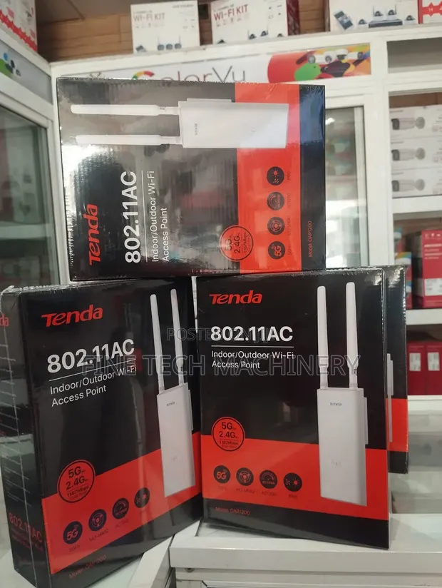 Tenda OAP1200 AC1200 Indoor/Outdoor WiFi Access Point - 1