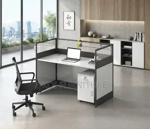 Office Workstation Desk - MDF Brown