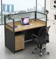 Office Workstation Desk - MDF Brown - 3