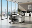 Office Workstation Desk - MDF Brown - 4