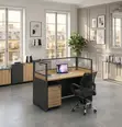 Office Workstation Desk - MDF Brown - 5