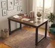 1.2m Ergonomic Metallic Office Desk - Brown - 4