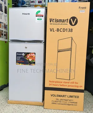 Volsmart VL-BCD138 Double Door 138L Fridge