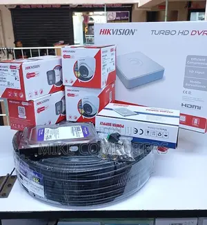 Hikvision 4 Channel 1080p Smart Hybrid DVR CCTV Kit na 50m Cable