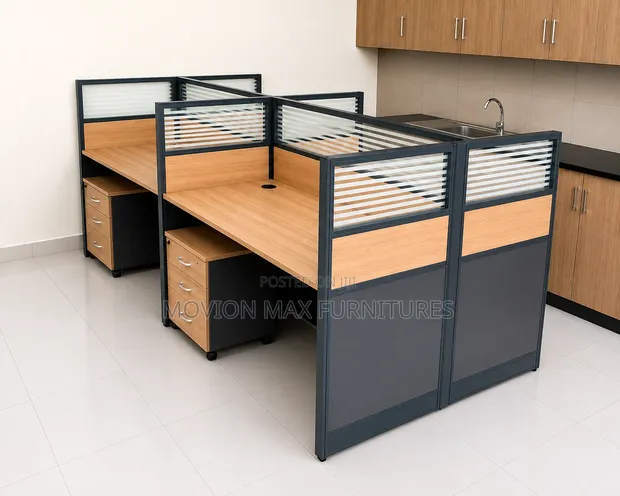 Boss Office Products 4-Way Workstation Desk - Brand New - 1