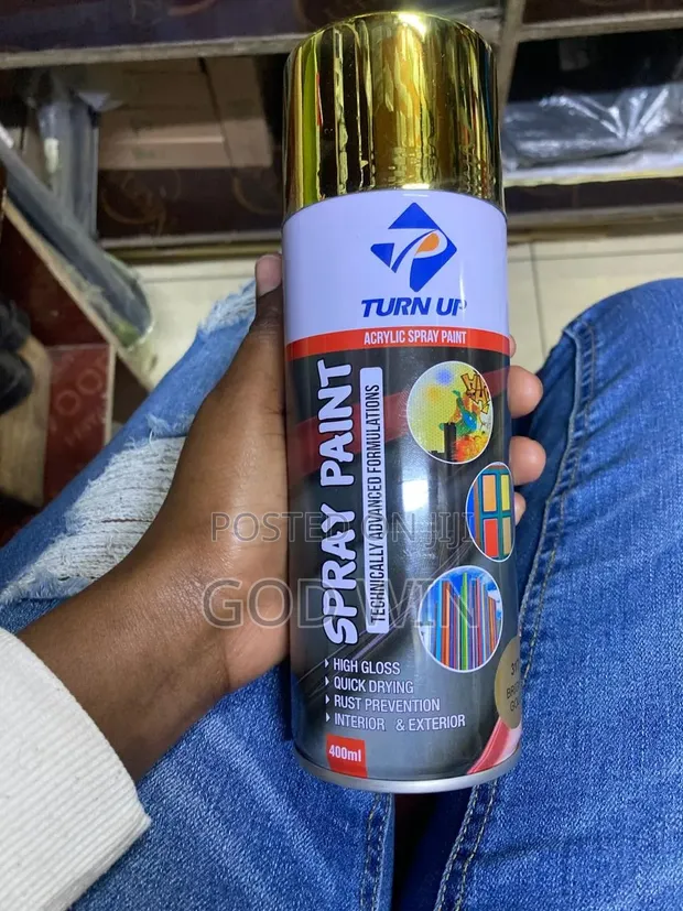 Bright Gold Spray Paint - 1