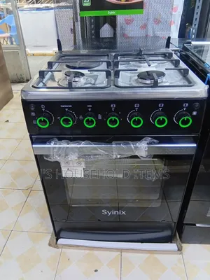 Syinix 60x60 Gas Cooker with Electric Oven & Gas Sensor