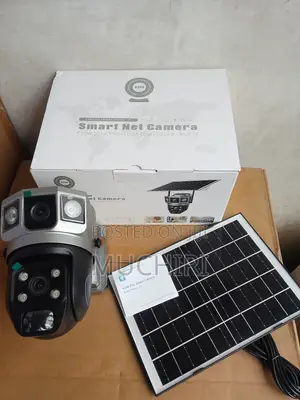 V380 4G Dual Lens Solar CCTV 360° PTZ Camera