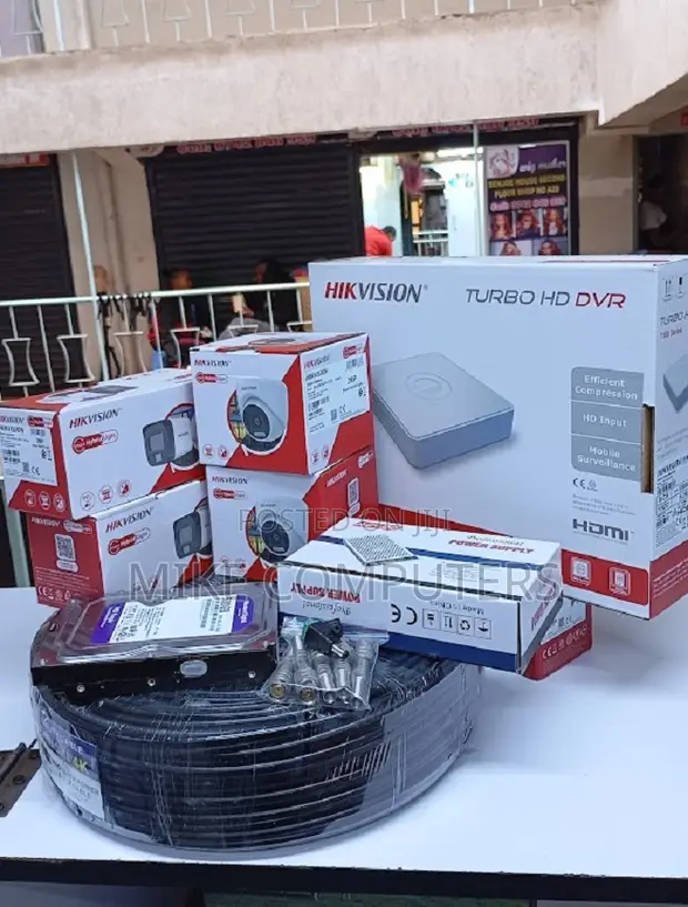 Hikvision Smart Hybrid 4 Channel CCTV Kit 24/7 Color - 1