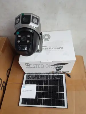 V380 Pro Dual Lens Solar PTZ Camera