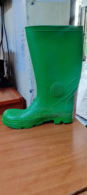 Green Industrial Safety Gumboots