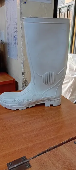 White Industrial Safety Gumboot Size 42