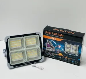 100W Solar Emergency Rechargeable Light with Replaceable Batteries