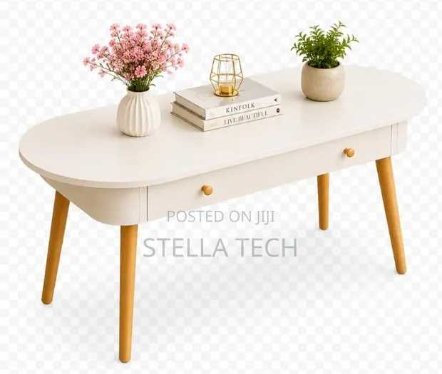 Imported Executive Coffee Table with Drawers - 1