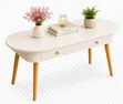 Imported Executive Coffee Table with Drawers - 1