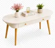 Imported Executive Coffee Table with Drawers - 2