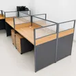Boss Office Products 4-Way Workstation Desk - 2