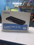 3-Port HDMI Switch with Power Adapter - 1