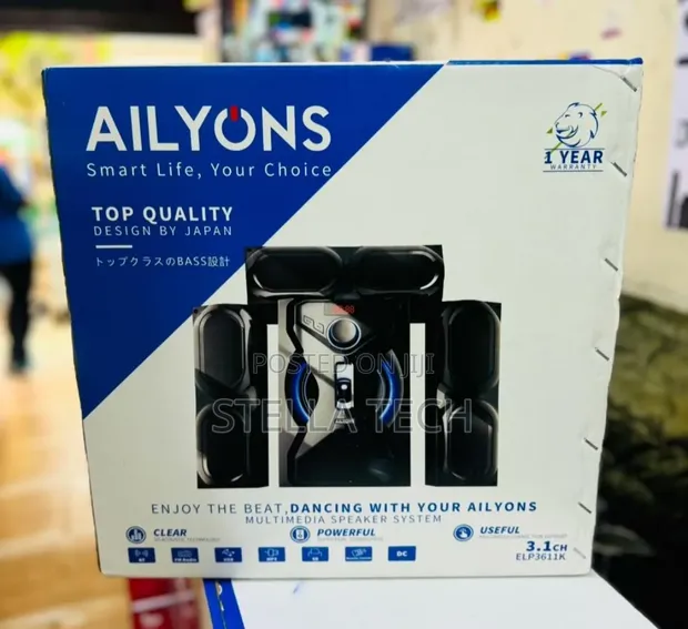 Ailyons 3.1CH Subwoofer Home Theatre Bluetooth Speaker - 1
