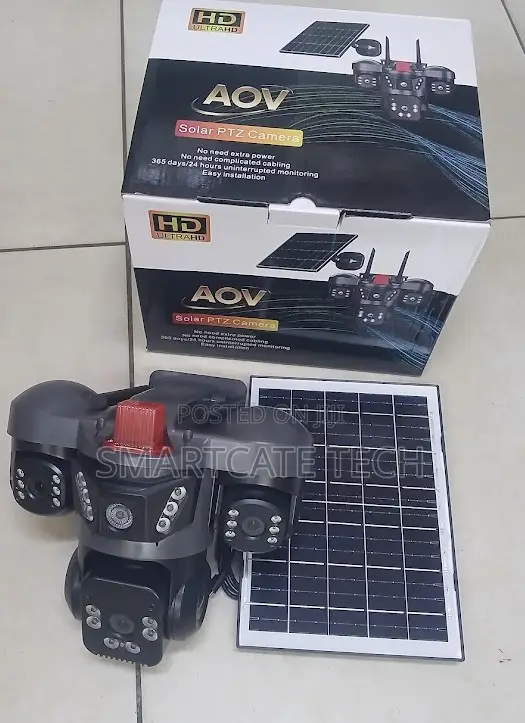 AOV Triple Camera 4G Solar Powered CCTV - Night Vision - 1